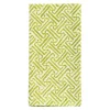 Fretwork Cloth Dinner Napkins in Green - Set of 4, Three Sets