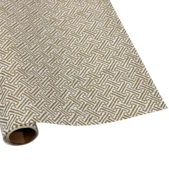 Fretwork Gold Gift Wrap - One 30" x 8' Roll