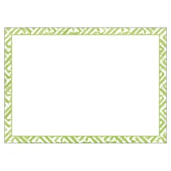 Fretwork Green Correspondence Cards - 12 Per Package