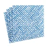 Fretwork Paper Cocktail Napkins in Blue - 20 Per Package
