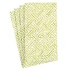 Fretwork Paper Guest Towel Napkins in Moss Green - 15 Per Package