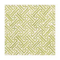 Fretwork Paper Luncheon Napkins in Moss Green - 20 Per Package