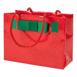 Fretwork Small Gift Bag in Red - 1 Each