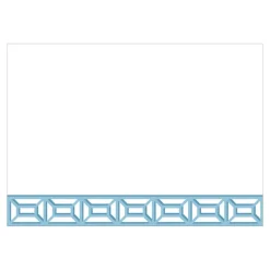 Garden Gate French Blue Correspondence Cards - 12 Per Package
