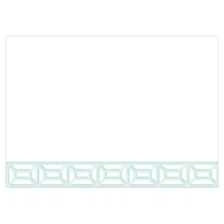 Garden Gate Light Blue Correspondence Cards - 12 Per Package