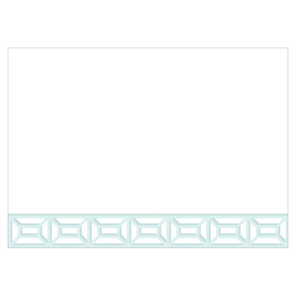Garden Gate Light Blue Correspondence Cards - 12 Per Package