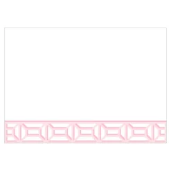 Garden Gate Light Pink Correspondence Cards - 12 Per Package