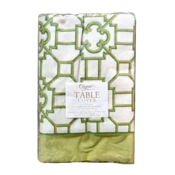 Garden Trellis Cloth Tablecover in Green - 1 Tablecover