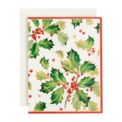 Gilded Holly Classic Boxed Christmas Cards - includes 15 cards & envelopes