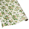 Gilded Holly Gift Wrapping Paper in White - 30" x 8' Roll