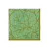 Gilded Majolica Celadon Boxed Cocktail Napkins - includes 12 Boxed Cocktail Napkins
