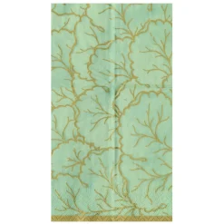 Gilded Majolica Celadon Guest Towels - includes 15 Guest Towels