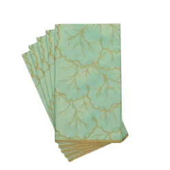 Gilded Majolica Celadon Guest Towels - includes 15 Guest Towels
