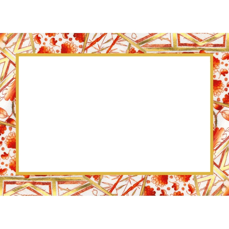 Gilded Porcelain Coral Foil Place Cards - 8 Per Package