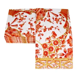 Gilded Porcelain Coral Guest Towel Napkins - 15 Per Package