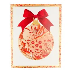 Gilded Porcelain Ornament Petite Boxed Christmas Cards - includes 15 cards & envelopes