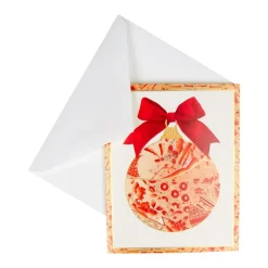 Gilded Porcelain Ornament Petite Boxed Christmas Cards - includes 15 cards & envelopes