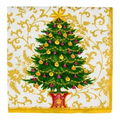 Gilded Tree Cocktail Napkins - 20 Per Package
