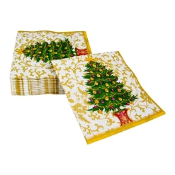 Gilded Tree Cocktail Napkins - 20 Per Package
