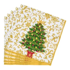 Gilded Tree Dinner Napkins - 20 Per Package