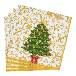Gilded Tree Dinner Napkins - 20 Per Package