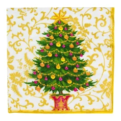 Gilded Tree Luncheon Napkins - 20 Per Package