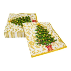 Gilded Tree Luncheon Napkins - 20 Per Package