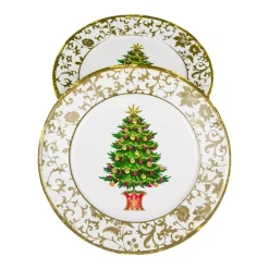 Gilded Tree Paper Dinner Plates - 8 Per Package