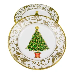 Gilded Tree Paper Salad & Dessert Plates - 8 Per Package