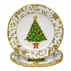 Gilded Tree Paper Salad & Dessert Plates - 8 Per Package