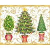 Gilded Trees Classic Boxed Christmas Cards - includes 15 cards & envelopes