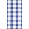 Gingham Paper Guest Towel Napkins in Blue - 15 Per Package