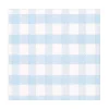 Gingham Paper Luncheon Napkins in Light Blue - 20 Per Package