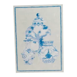 Glazed Porcelain Boxed Note Cards - 8 Note Cards & 8 Envelopes