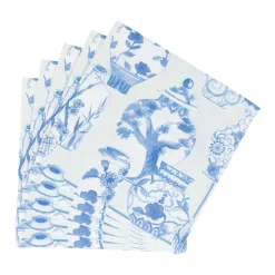 Glazed Porcelain Celadon Paper Linen Luncheon Napkins - 15 Per Package