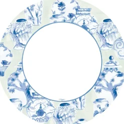 Glazed Porcelain Celadon Paper Dinner Plates - 8 Per Package