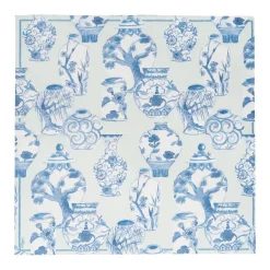 Glazed Porcelain Celadon Paper Linen Dinner Napkins - 12 Per Package