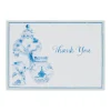 Glazed Porcelain Thank You Notes - 8 Note Cards & 8 Envelopes