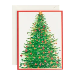 Glittering Tree Classic Boxed Christmas Cards - includes 15 cards & envelopes