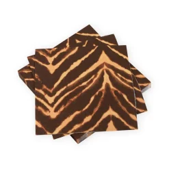 Go Wild Brown Brown Luncheon Napkins - 20 Per Package