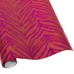 Go Wild Fuchsia & Orange Foil Embossed Gift Wrapping Paper - 30 x 6 Roll
