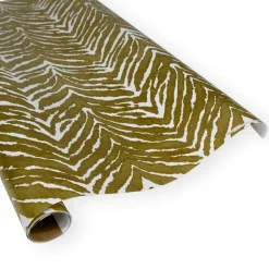 Go Wild Gold & White Gift Wrapping Paper - 30 x 8 Roll - Pack of 2