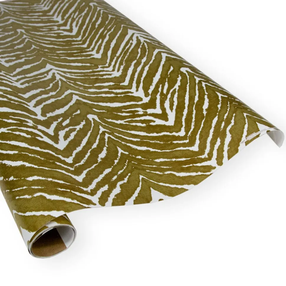 Go Wild Gold & White Gift Wrapping Paper - 30 x 8 Roll - Pack of 2