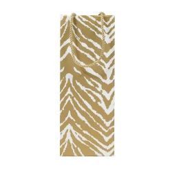 Go Wild Gold & White Wine & Bottle Gift Bag - 1 Each