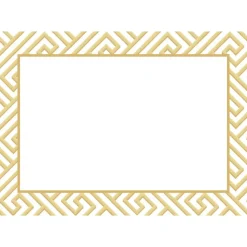 Gold Fretwork Adhesive Labels - includes 12 Adhesive Labels