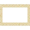 Gold Fretwork Foil Place Cards - includes 8 Place Cards