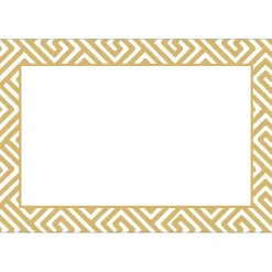 Gold Fretwork Foil Place Cards - includes 8 Place Cards