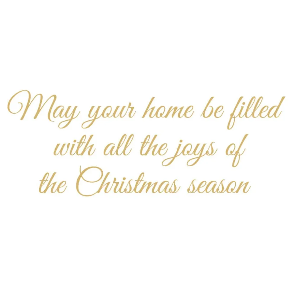 Golden Christmas Tree And Staircase Classic Boxed Christmas Cards - includes 15 cards & envelopes