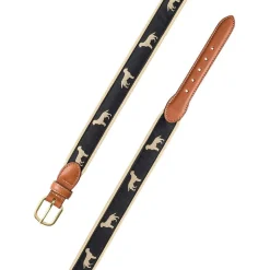 Golden Dog Motif Belt