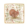 Golden Harvest Square Paper Salad & Dessert Plates in Ivory - 8 Per Package